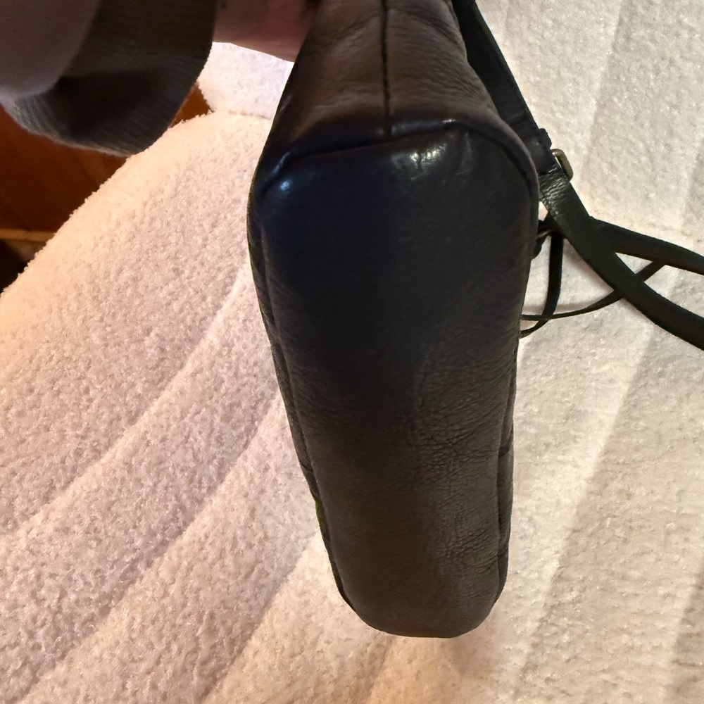 Frye Black Leather Crossbody with Tassels - Picture 6 of 9